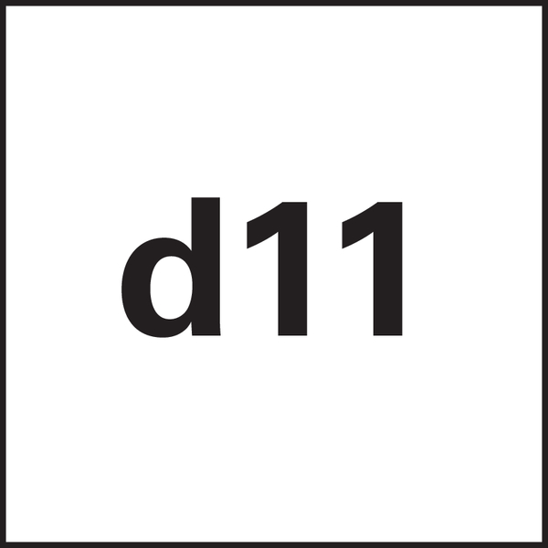 Ø-Toleranz: d11