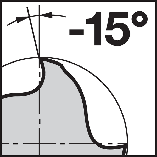 Pikto Rückspanwinkel: -15