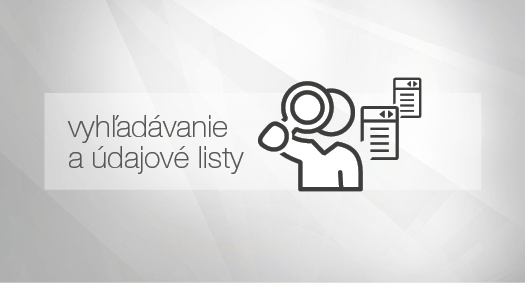 vyhľadávanie a údajové listy vyhľadávanie